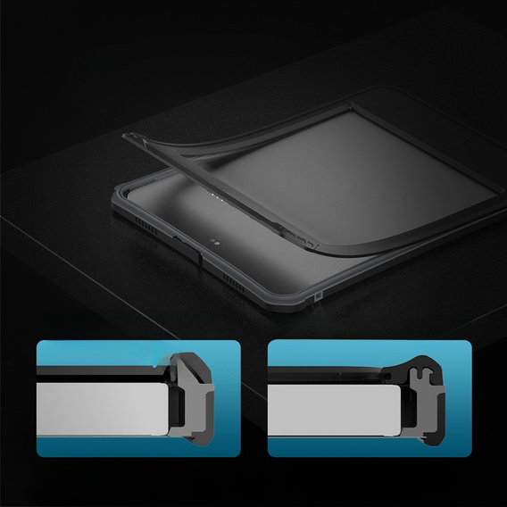 Vodotesné puzdro SHELLBOX IP68 pre Apple iPad Air 11" 6 gen. 2024, čierne