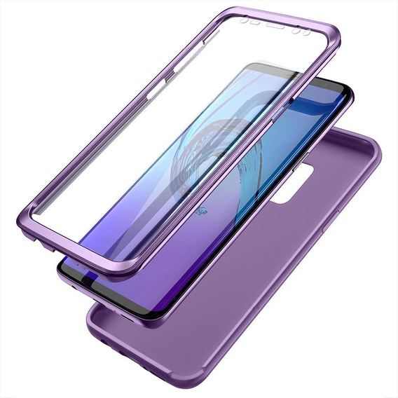 Obal na mobil pre Samsung Galaxy S9, Suritch Full Body, fialové