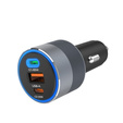 Forcell F-Energy Alu 85 W nabíjačka do auta, 2 × USB-C + USB-A, PD / QC 4.0 / SFC 2.0
