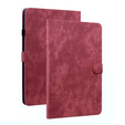 Obal na mobil pre Samsung Galaxy Tab S9, Wallet Pen Slot, červené