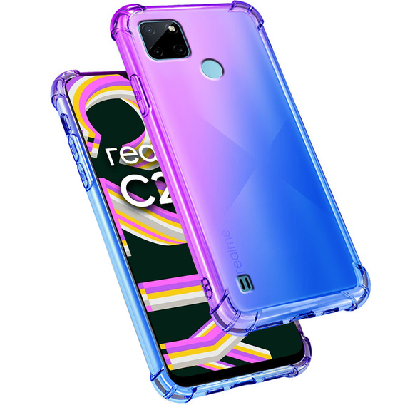 Puzdro pre Realme C21Y / C25Y, Gradient Dropproof, modré