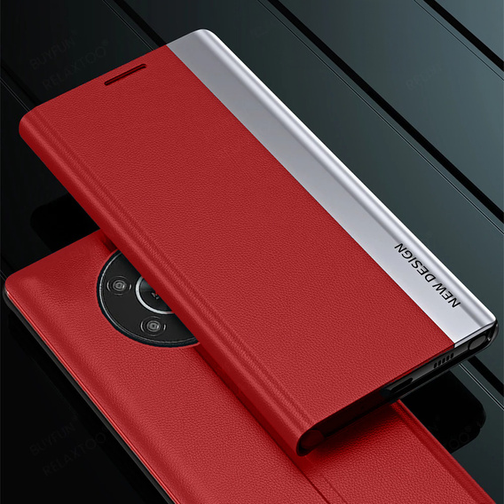 Klapkové puzdro pre Honor Magic 6 Lite 5G, Side Magnetic, červené