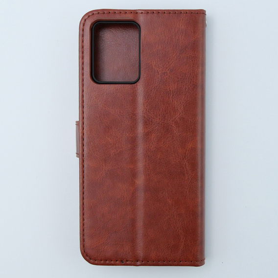 Klapkové puzdro pre Motorola Moto G54 5G, Crazy Horse Wallet, hnedé