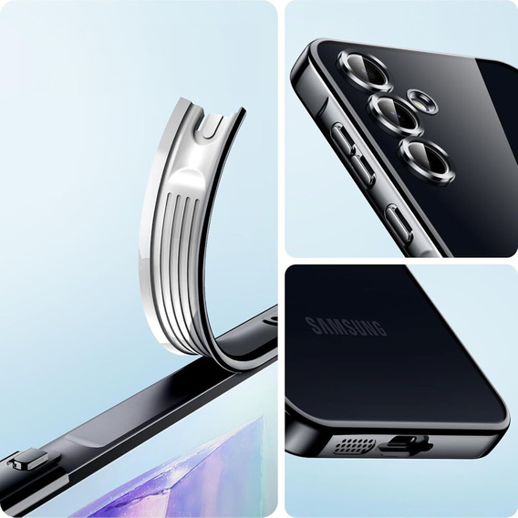 Puzdro pre Samsung Galaxy S24+ Plus, Electro MagSafe, čierne + sklo na displej