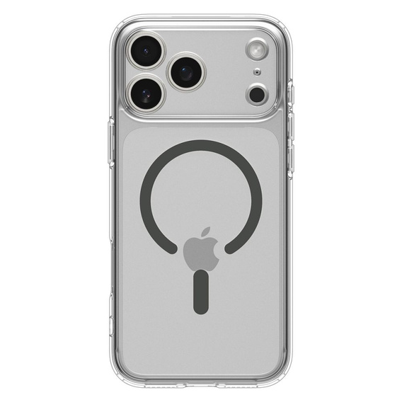 Spigen Ultra Hybrid MagSafe puzdro pre iPhone 17 Pro, číre / grafitové