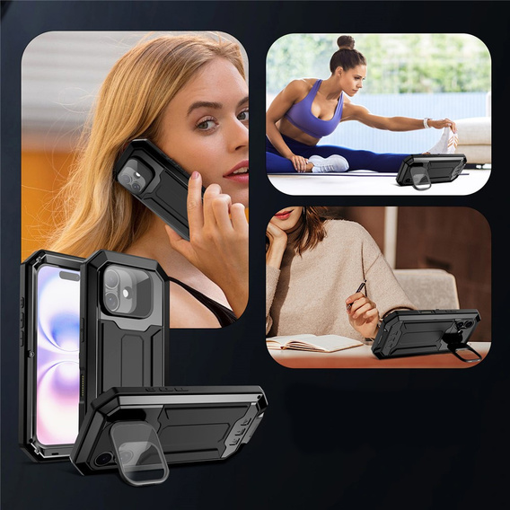 Puzdro R-JUST s ochranným sklom a stojanom pre iPhone 17