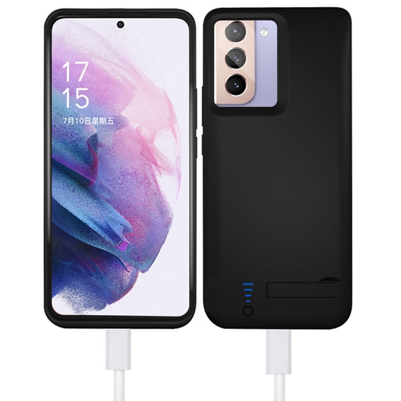 Puzdro s 4800mAh batériou pre Samsung Galaxy S21, čierne