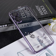 Puzdro pre Oppo Reno8 T 4G, Glitter Flower, fialové