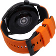 ERBORD Univerzálny silikónový remienok 22mm, Dual Color, oranžový / čierny / čierna pracka