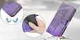 Klapkové puzdro pre Xiaomi Redmi 15C 4G/LTE, Butterfly, fialové