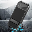 Obrnené puzdro pre iPhone 16E, R-JUST, čierne