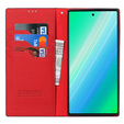 Kožené puzdro pre Samsung Galaxy S23 Plus, ERBORD Grain Leather, červený