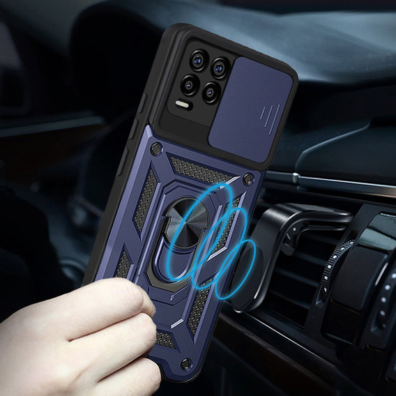 Obal na mobil pre Realme 8 / 8 Pro, CamShield Slide, modré