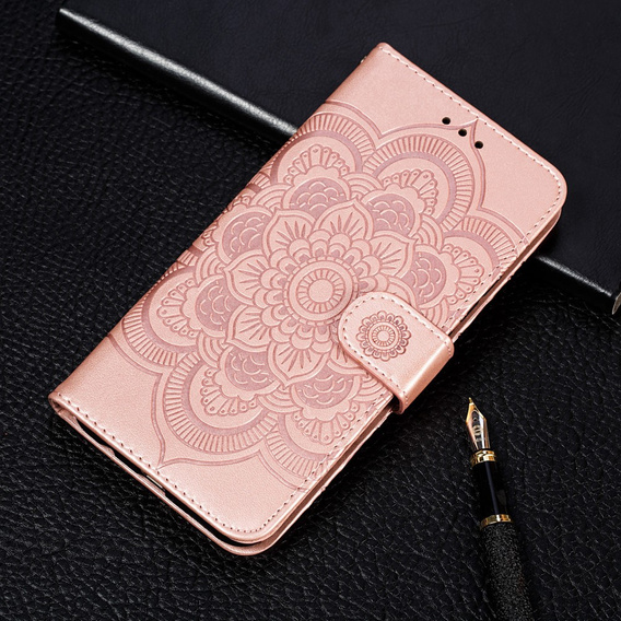Klapkové puzdro pre Xiaomi Redmi Note 9s/ 9 Pro, Mandala Flower, ružové rose gold