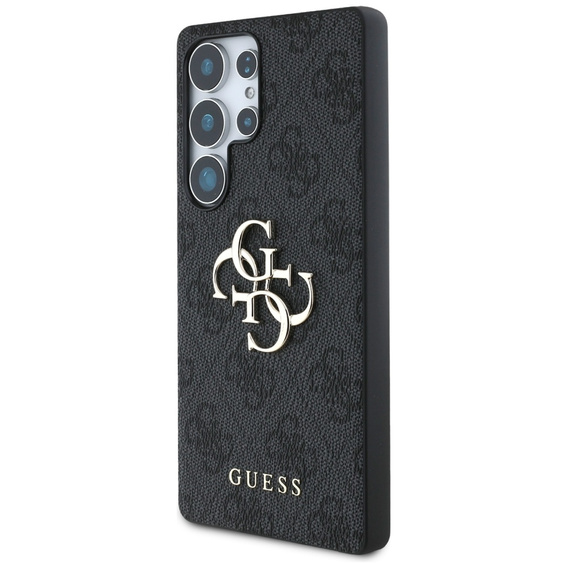 GUESS Obal na mobil pre Samsung Galaxy S25 Ultra, 4G Big Metal Logo, čierne