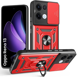 Obal na mobil pre Oppo Reno 13, CamShield Slide, červené