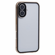 Puzdro pre iPhone 16, Magnetic Dual Glass, zlaté