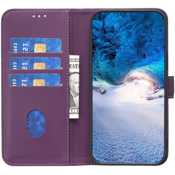 Klapkové puzdro pre Samsung Galaxy A55 5G,BINFEN Wallet, fialové