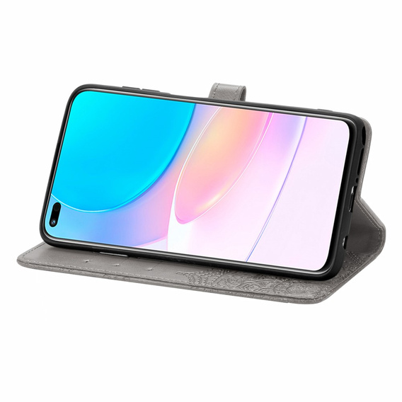 Klapkové puzdro pre Huawei nova 8i, Mandala, sivé