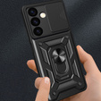 Obal na mobil pre Samsung Galaxy S24+ Plus, CamShield Slide, čierne