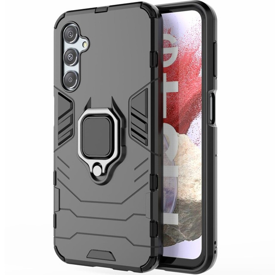 Obal na mobil pre Samsung Galaxy M34, Kickstand Ring, čierne