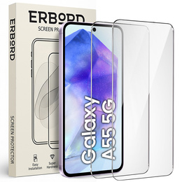 2x tvrdené sklo ERBORD 9H Hard Glass na displeji pre Samsung Galaxy A55 5G