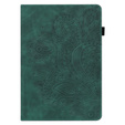 Puzdro s chlopňou pre Xiaomi Redmi Pad SE 11", flower, zelený