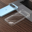 Puzdro pre Google Pixel 9 / Pixel 9 Pro, Erbord Dropproof, priehľadné + sklo