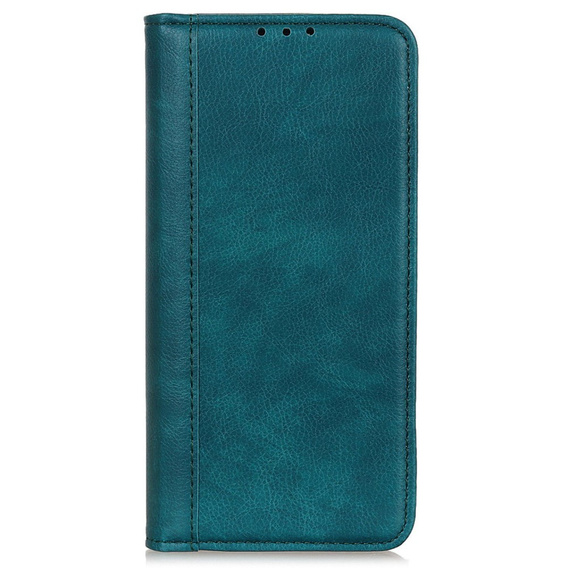 Flipové puzdro pre Xiaomi Poco F6 Pro, Split Leather, zelený