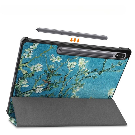 Puzdro pre Samsung Galaxy Tab S9 Plus, Smartcase, sakura