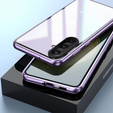Puzdro pre Samsung Galaxy A36, Magnetic Dual Glass, fialové