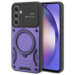 Pancierované puzdro pre Samsung Galaxy A54 5G, CamShield MagSafe, fialové