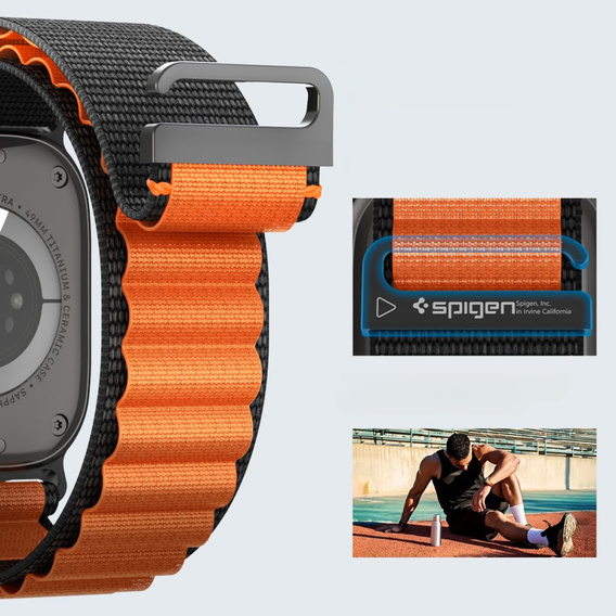 Spigen WBF1 remienok pre Apple Watch 8/9/10/11/SE/Ultra 1/2 (44/45/46/49 mm)