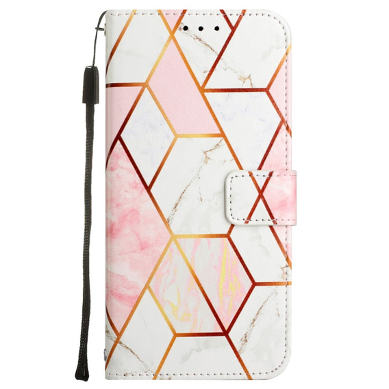 Klapkové puzdro pre Xiaomi Redmi Note 13 Pro 4G, Wallet, Marble ružové