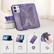 Klapkové puzdro pre Xiaomi Redmi 15C 4G/LTE, Butterfly, fialové
