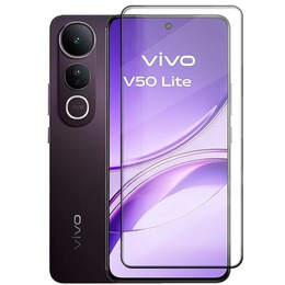 3D tvrdené sklo pre Vivo V50 Lite 4G / 5G, čierny rám