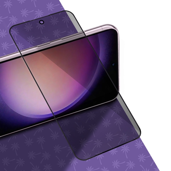 Tmavé sklo na ochranu súkromia Shy Palm pre Samsung Galaxy S23