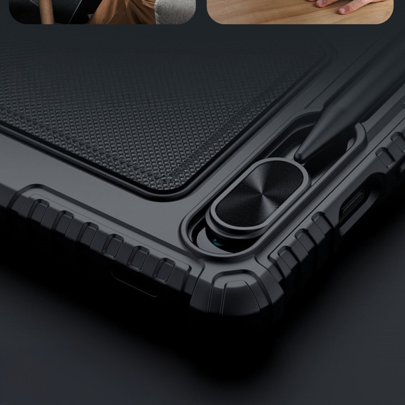 Puzdro + klávesnica Galaxy Tab S9, NILLKIN Bumper Pen Slot, čierne