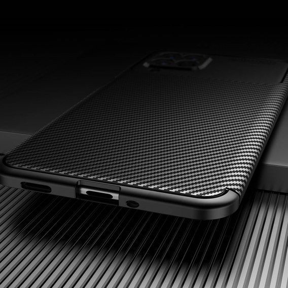 Obal na mobil pre Samsung Galaxy M53 5G, Carbon Gel, čierne