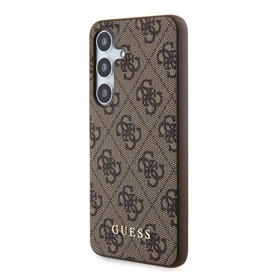 GUESS Obal na mobil pre Samsung Galaxy A55, 4G Charms Collection Hardcase, hnedé