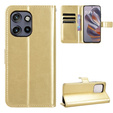 Klapkové puzdro pre Motorola Edge 50 Neo / Motorola ThinkPhone 25, Crazy Horse Wallet, zlaté