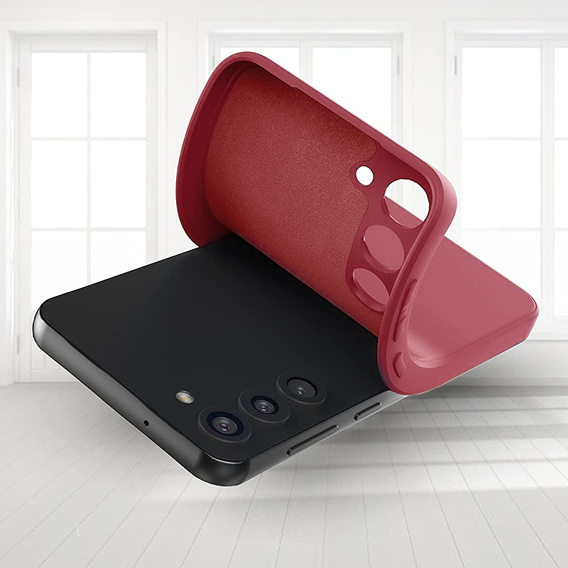 Obal na mobil pre Samsung Galaxy S23 5G, Silicone Lite, červené