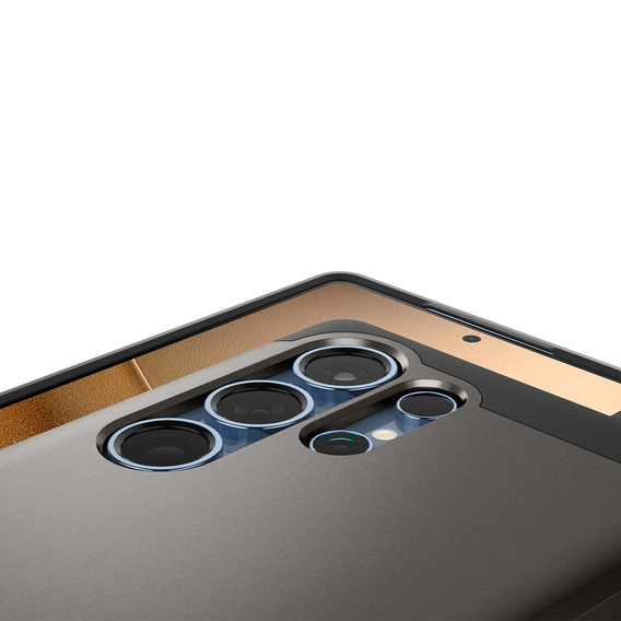Puzdro Spigen pre Samsung Galaxy S25 Ultra, Tough Armor Mag MagSafe, sivé + tvrdené sklo 9H