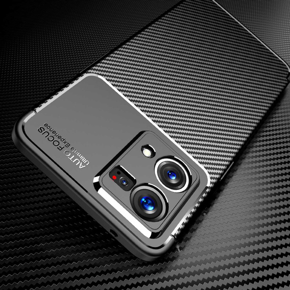 Obal na mobil pre Oppo Reno7 4G, Carbon Gel, čierne