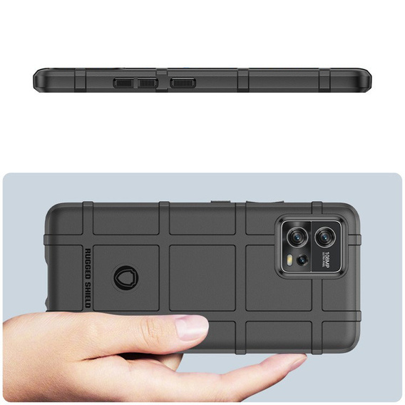 Obal na mobil pre Motorola Moto G72 4G, Rugged Shield, čierne