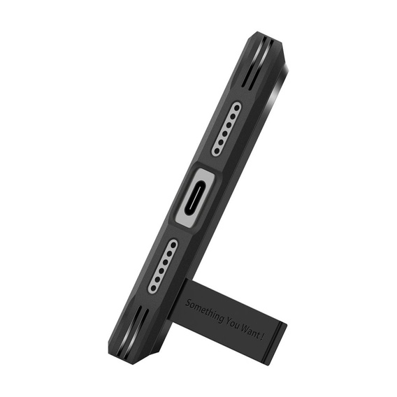 Spigen puzdro pre iPhone 17 Pro Max, Tough Armor T MagSafe, čierne