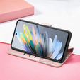 Klapkové puzdro pre Motorola Moto G15 / Motorola Moto G15 Power, Butterfly, ružové rose gold