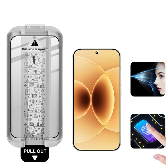 Tvrdené sklo IMAK s polohovacím rámom pre Xiaomi 17 / 17 Pro, čierne