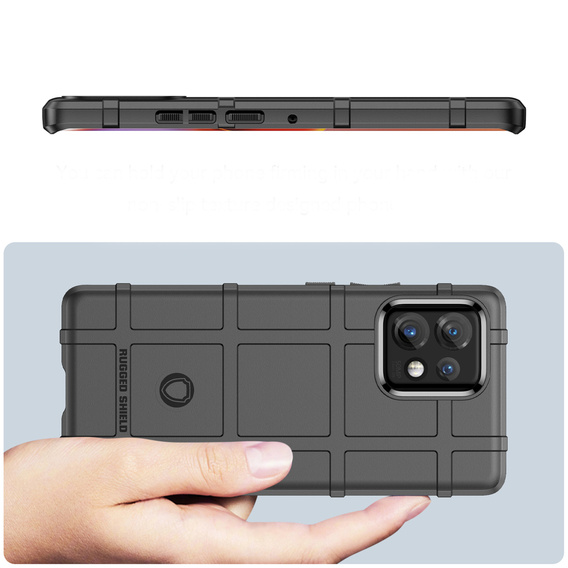 Obal na mobil pre Motorola Edge 40 Pro, Rugged Shield, čierne