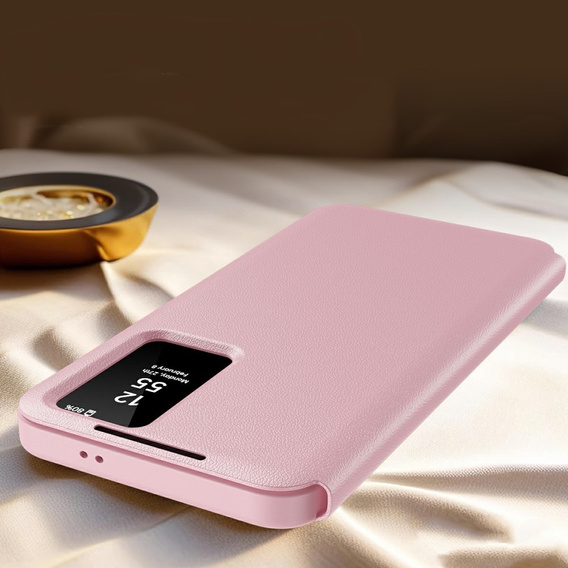 Flipové puzdro pre Samsung Galaxy A56 5G, Smart View Wallet, ružové